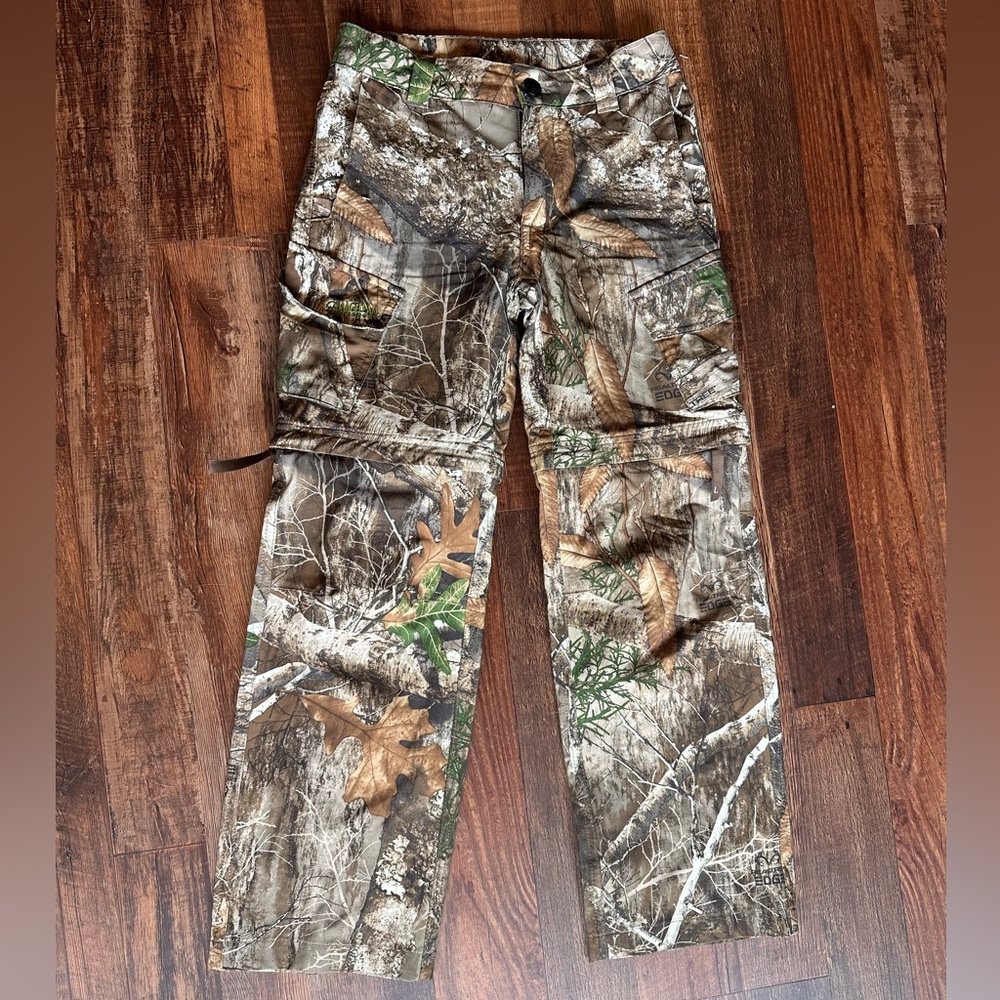 Magellan Youth Small Eagle Pass Deluxe Zip off pants camo hunting